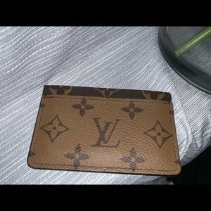 LV monogram reverse card holder